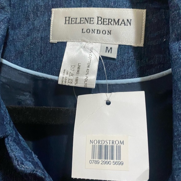 NWT Helene Berman London patterned Trench Coat - Picture 5 of 7